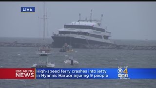 Rescue Crews Work Through The Night After Ferry Hits Jetty In Hyannis [upl. by Evangelia63]