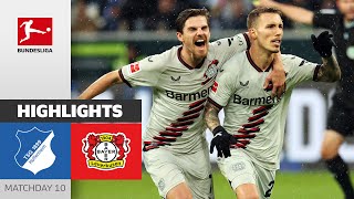 Leverkusen Keeps Marching On  Hoffenheim  Leverkusen 23  Highlights  Matchday 10 – Bundesliga [upl. by Irem]