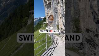 Switzerland’s Most Epic Cliffside Inn 😍 shorts travel nature [upl. by Angele394]