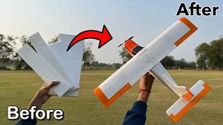 How To Make Rc Plane Tasman With Thermocol rcplane diy thermocol [upl. by Ylrehs]