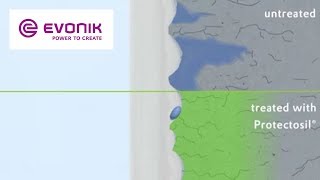 Wie ProtectosilÂ® Hydrophobierungsmittel wirken  Evonik [upl. by Ezitram342]