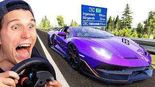 Welches AUTO fährt am schnellsten über die AUTOBAHN  BeamNG [upl. by Yhtomit466]