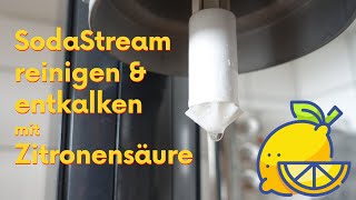 SodaStream reinigen amp entkalken  Mit Zitronensäure gegen Keime amp Kalk [upl. by Fridlund]