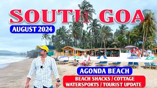 Agonda Beach South Goa  Foreigner Beach in goa  August 2024  Goa Vlog [upl. by Mcdougall580]