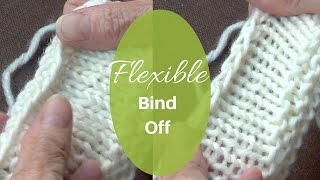 Flexible Bind Off  Stretchy Cast Off [upl. by Ewen993]