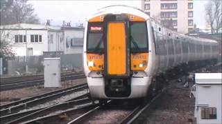 Trains at East Croydon  SouthEastern Diverts  260311 [upl. by Cartwell226]