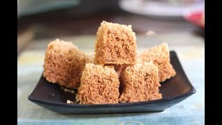 Coconut Mysore Pak Video Recipe  Bhavnas Kitchen [upl. by Broeder]