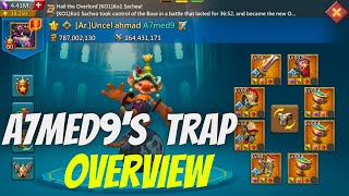 Lords Mobile  A7med9s Mythic Champ Titan Trap Overview [upl. by Bartko]