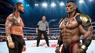 Full Match  Roman Reigns vs Tā Moko Taniwha  Iron Man Match 2024  WWE 2K22 [upl. by Ainollopa832]