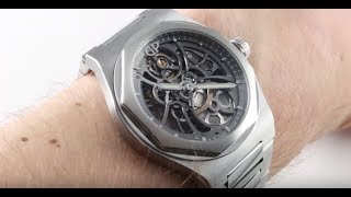 GirardPerregaux Laureato Skeleton 810151100111A Luxury Watch Review [upl. by Einegue424]