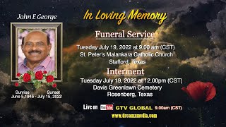 Funeral Service for Mr John E George [upl. by Elset215]