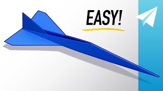 How to Make an EASY Jet Paper Airplane that Flies REALLY Fast — Concorde Tutorial [upl. by Attenwad140]