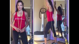 Top 5 Resistance Band Arm Exercises [upl. by Dunton686]