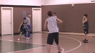 Youth Basketball Warmup Drills Shell Drill [upl. by Bertold]