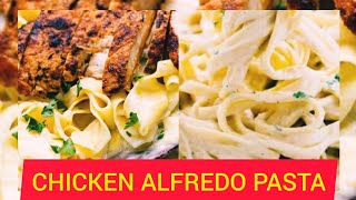 EASY CHICKEN ALFREDO PASTA Recipe [upl. by Htnamas]