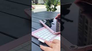 keyboard for ipad no need to bring ur laptops with u when u have this keyboard 💚🤍 [upl. by Glyn]