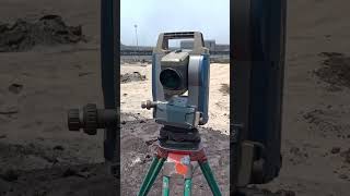 Total station survey shot video [upl. by Anivas]