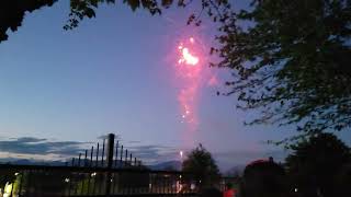 Canada Day fireworks Abbotsford BC 🇨🇦 2024 [upl. by Asyla]