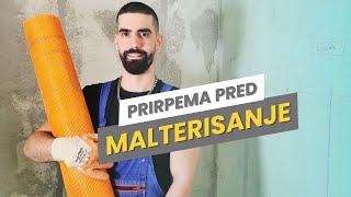 Malterisanje zidova 1 deo  Priprema zidova  Renoviranje salonca ep 4 [upl. by Thora]