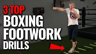 Top 3 BOXING Footwork Drills to Improve you as a BOXER [upl. by Helfand]