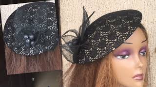 HOW TO MAKE THIS SINAMAY FASCINATOR  DIY FASCINATOR [upl. by Happy851]