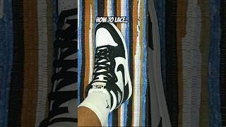 Mastering the Art of Lacing Air Jordan 1 Panda shorts jordan airjordan sneakers sneakerhead [upl. by Ecnaret468]