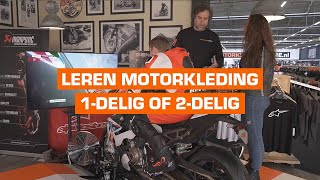 Sportief leren motorkleding Ga je voor 1delig of 2delig [upl. by Ylrae115]