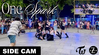 KPOP IN PUBLIC  SIDE CAM TWICE “ONE SPARK”  DANCE COVER  ZAXIS FROM SINGAPORE [upl. by Anialad572]