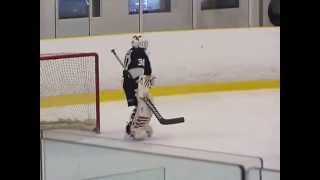 10 year old hockey goalie saves [upl. by Noj361]