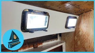 50 Bulkhead Replacement and Major Portlight Upgrade  Learning the Lines  DIY Sailing [upl. by Agemo]