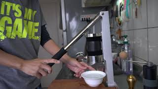 Handmade lever coffee machine [upl. by Odradlig]