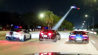 POLICE CHASING STREET RACERS AT FL2K23 [upl. by Annad]