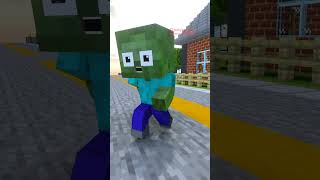 Kind Baby zombie Does The Good Things And Repaid ❤️👍️  Baby zombie minecraft animations [upl. by Arline]