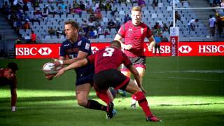 Incredible rugby sevens offloads 30 in 30 seconds [upl. by Nittirb]