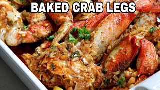 Oven Baked Crab Legs  You’ll Never Make Crab Legs Any Other Way [upl. by Coplin]