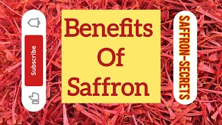 Benefits of saffron in our body [upl. by Ikceb]