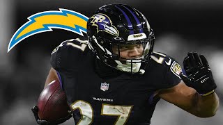 JK Dobbins Highlights 🔥  Welcome to the Los Angeles Chargers [upl. by Philipines425]