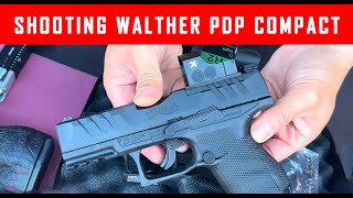 Shooting Walther PDP Compact 4 Inch Optics Ready Paintball Pistol MCS [upl. by Nosreh]