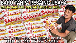 TANPA PESAING USAHA BARU CUMA DARI  MIE INSTAN MODAL 6 RIBU BISA JADI 75 Ribu BISNIS RUMAHAN 2024 [upl. by Bang971]