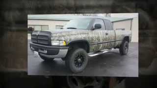 Camo Truck Wrap  Dodge 2500  Oak Ambush Pattern  Matte Black [upl. by Yttocs]