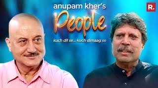 Anupam Khers People with Kapil Dev  Exclusive Interview [upl. by Mandell]