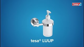 How to use the round chromed tesa® Luup modern soap dispenser [upl. by Maura]