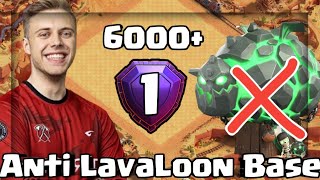 6000 Anti Lavaloon Base  Th16 Legend League Base With Link  Th16 Trophy Pushing Base With Link [upl. by Airakaz58]