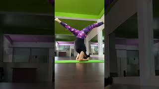 Headstand  king of the all asana  yogaadvance asanayogashort [upl. by Marquet]