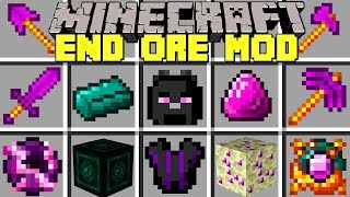 Minecraft END ORE MOD l END DIMENSION ARMOR WEAPONS BOSSES amp OP MOBS l Modded MiniGame [upl. by Berty]