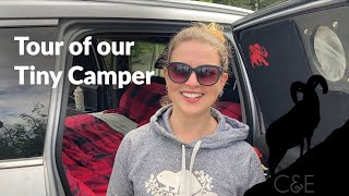 Tour of our Honda Pilot SUV Tiny Camper that We Sleep and Camp In  DIY SUV to Camper Conversion [upl. by Winshell]