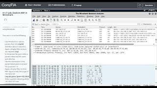 Network009 CompTIA Lab 417 Explore ARP in Wireshark [upl. by Betthel]