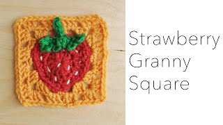 July  Strawberry Granny Square [upl. by Gordon]