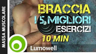 I 5 Migliori Esercizi per le Braccia con Pesi [upl. by Ydnyc]