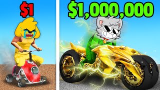 MOTO de 1 vs MOTO de 1000000 en GTA 5 [upl. by Ynaitirb]